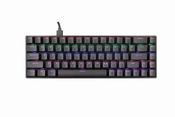 Aimax Two-Color Molded Aluminum Alloy Top Cover LED Mechanical Backlit Keyboard