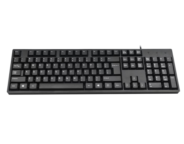 HK2023 Business Wired Keyboard USB Wired Keyboard Full Size Office Keyboard Compatible with PC Tablet Windows Android Microsoft