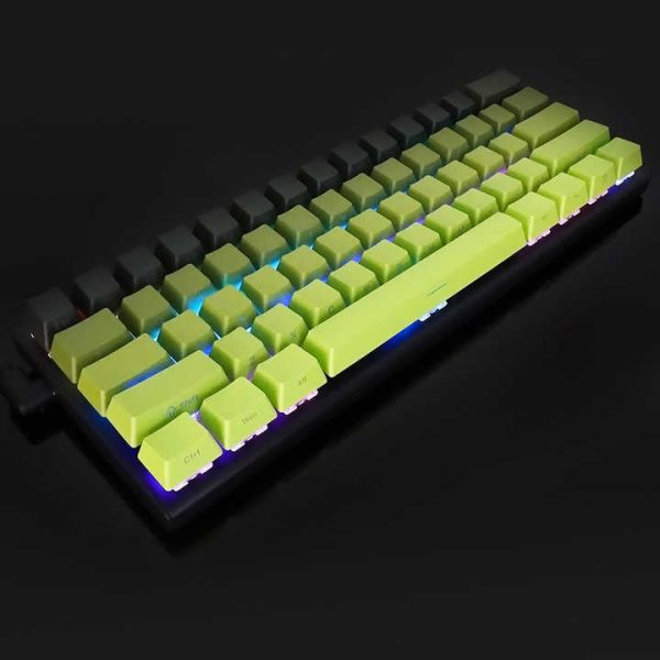 61 Keys Mechanical Gaming Keyboard Gradient Side-engraved Character Keycaps PBT Material Hot Swappable 61 Keys Gaming Keyboard - Image 3