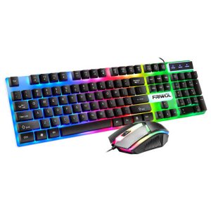 Hot Selling Wired USB RGB Gaming Keyboard and Mouse Combo Ergonomic Waterproof Keyboard and Mouse Combos Set for Desktop Gamers