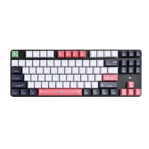Panda Keyboard 87 Keys ABS Material Business Gifts Game Enthusiast Keyboard Waterproof Brown Switch Tri-mode Connection Keyboard