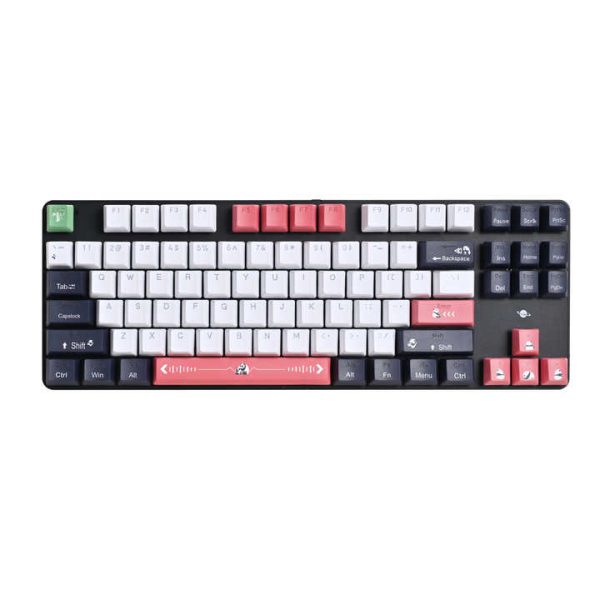 Panda Keyboard 87 Keys ABS Material Business Gifts Game Enthusiast Keyboard Waterproof Brown Switch Tri-mode Connection Keyboard