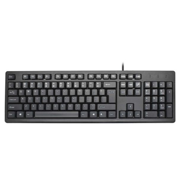 HK2023 Business Wired Keyboard USB Wired Keyboard Full Size Office Keyboard Compatible with PC Tablet Windows Android Microsoft - Image 3