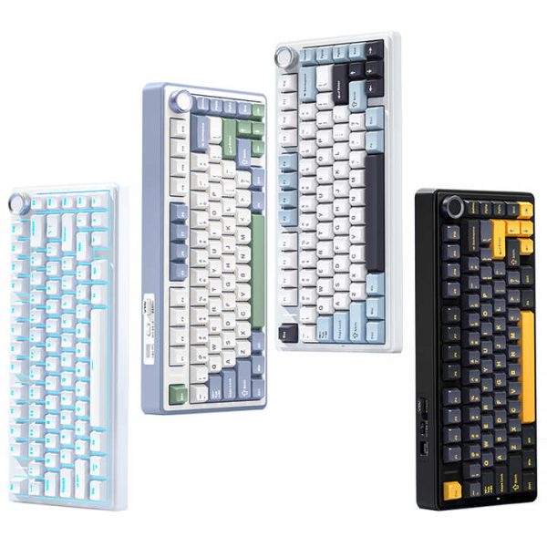 AULA F75 Customized PBT Mechanical Keyboard Full Key Hot Plug 2.4 GHz Wireless Three-Mode USB New Desktop Gasket Structure - Image 2